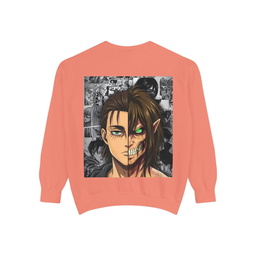 Attack on Titan Collage Sweatshirt — Eren, Mikasa & Levi Graphic Pullover