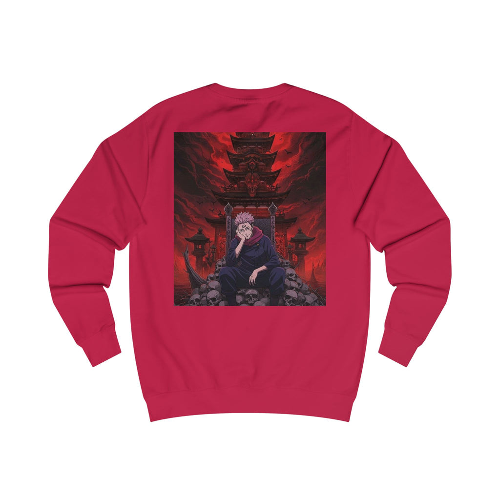 Anime Villain Sweatshirt — Dark Red Demon Art Pullover