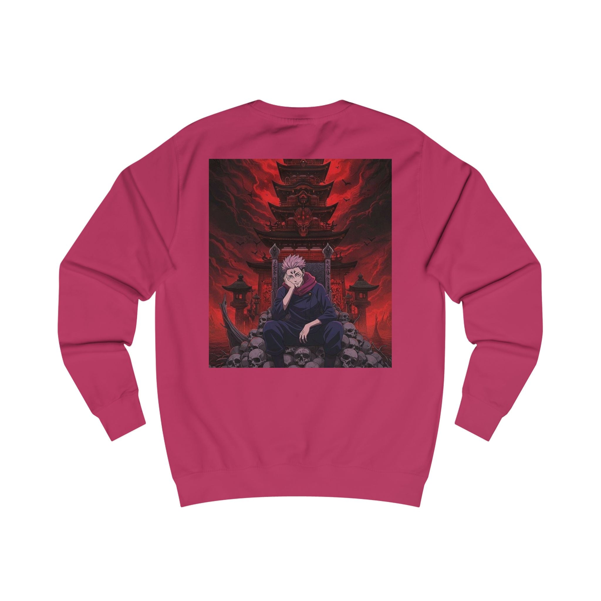 Anime Villain Sweatshirt — Dark Red Demon Art Pullover
