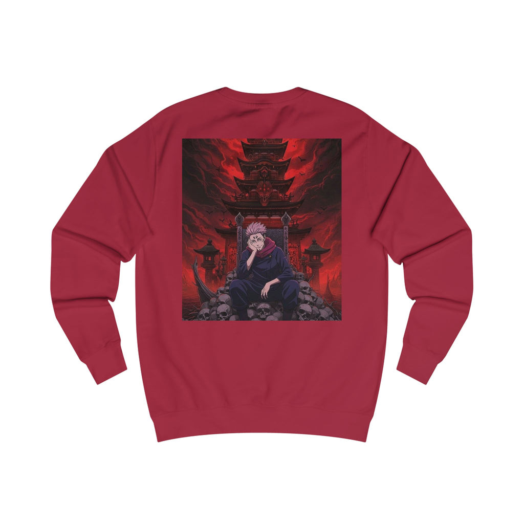 Anime Villain Sweatshirt — Dark Red Demon Art Pullover