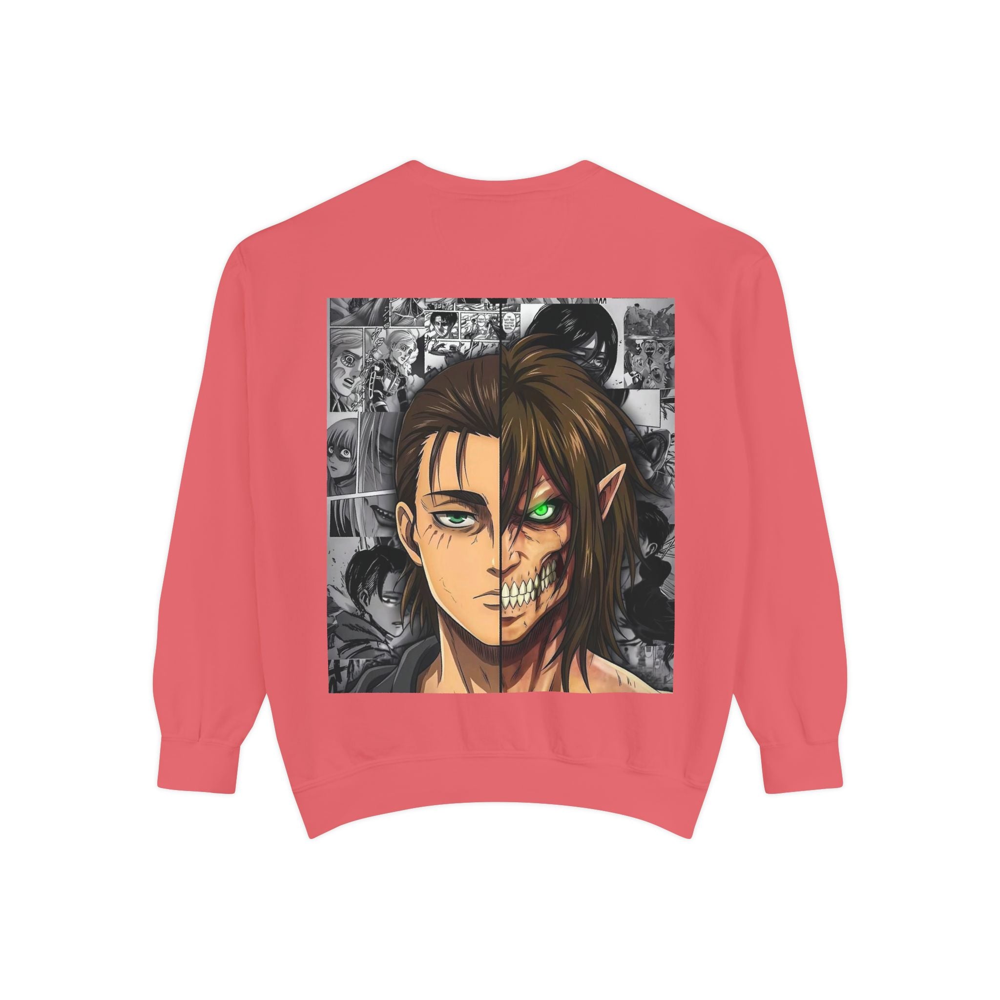 Attack on Titan Collage Sweatshirt — Eren, Mikasa & Levi Graphic Pullover