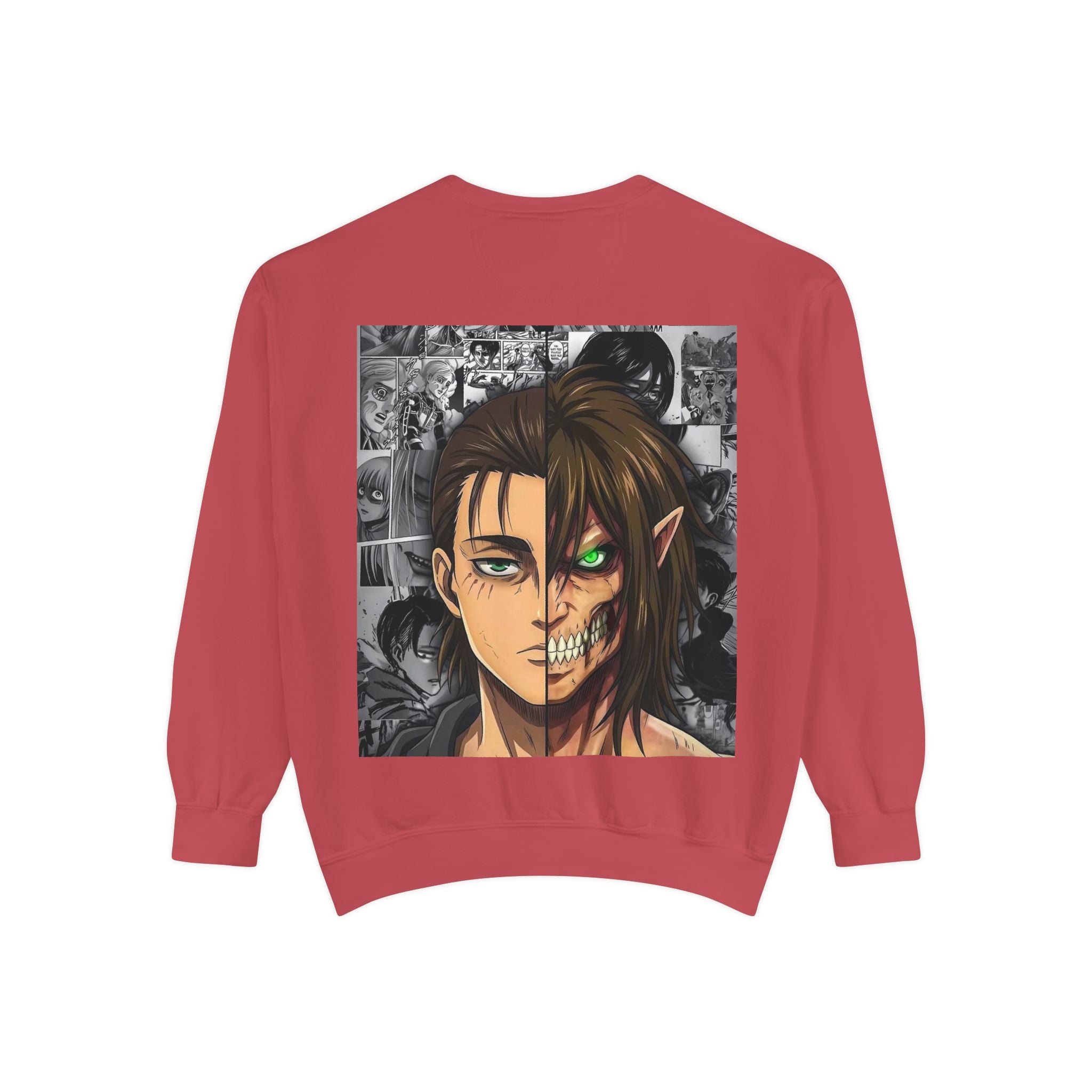 Attack on Titan Collage Sweatshirt — Eren, Mikasa & Levi Graphic Pullover
