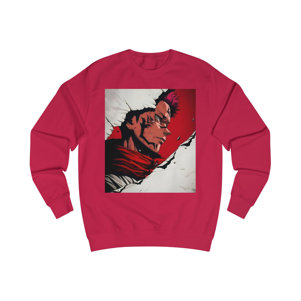 Anime Villain Sweatshirt — Dark Red Demon Art Pullover